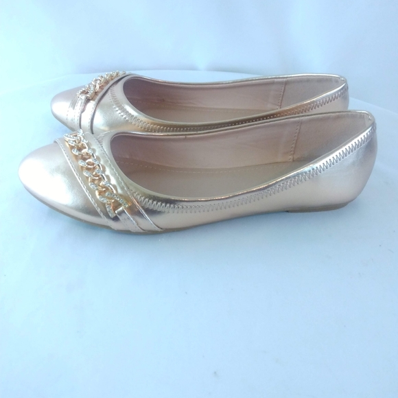 Forever Gold Rhinestone Flats - Picture 5 of 10